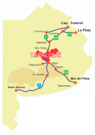 Mapa de ubicación . Tapalqué